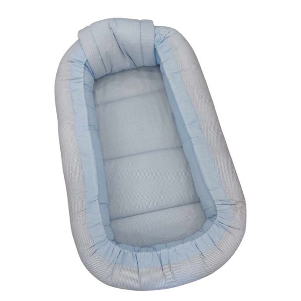 Βρεφική φωλιά 3in1 NATALINO BEBELINO Σιελ Ρίγα με φερμουάρ 204