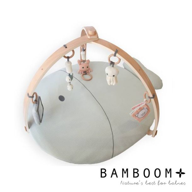 BAMBOOM  Γυμναστήριο δραστηριοτήτων από ύφασμα μπαμπού με ξύλινους βραχίονες Fishes 242