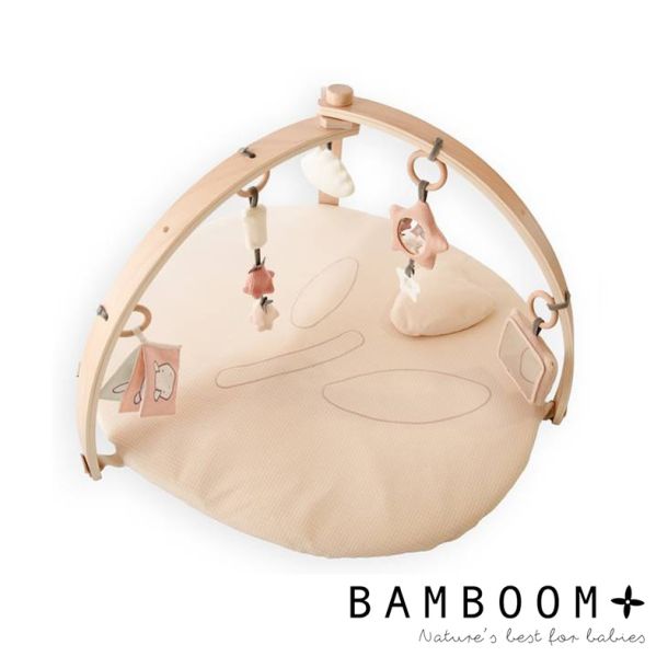 BAMBOOM  Γυμναστήριο δραστηριοτήτων από ύφασμα μπαμπού με ξύλινους βραχίονες Tulips 204