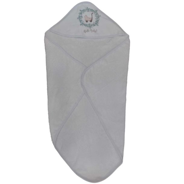 Μπουρνούζι - κάπα (0-12 μηνών) BONJOUR BEBE Hello Baby - Stroller 75x75