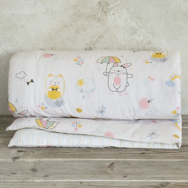 Κουβερλί κούνιας NIMA Chic Rabbit 100x140 32982