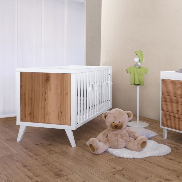 Βρεφικό κρεβατάκι PALI Lab 33 White - Biscuit Για Στρώμα 132x69cm
