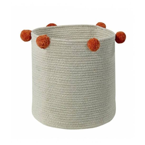 Καλάθι αποθήκευσης LORENA CANALS Bubbly Natural-Terracotta 30X30 LΟR-ΒSΚ-ΝΑΤ-ΤΕRRΑ
