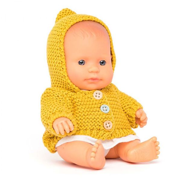 MINILAND Παιδική Κούκλα Με Ρούχα 21cm ME31342