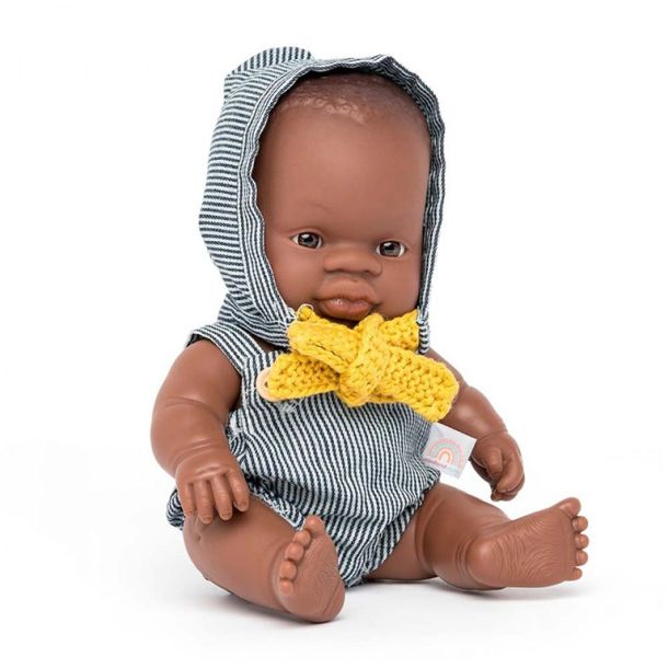MINILAND Παιδική Κούκλα Με Ρούχα 21cm ME31343