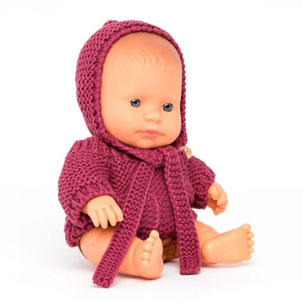 MINILAND Παιδική Κούκλα Με Ρούχα 21cm ME31341