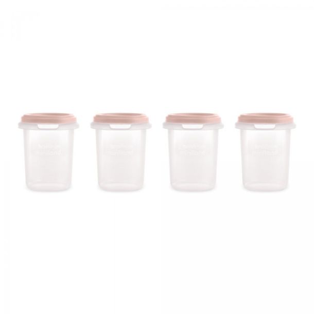 Σετ αποθήκευσης Set 4 Hermisized 250ml Blush MINILAND ML89541