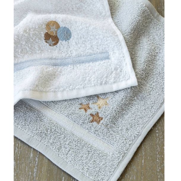 Βρεφικές Πετσέτες - Λαβέτες ώμου (Σετ 2τμχ) NIMA Balloons 30x30 33698