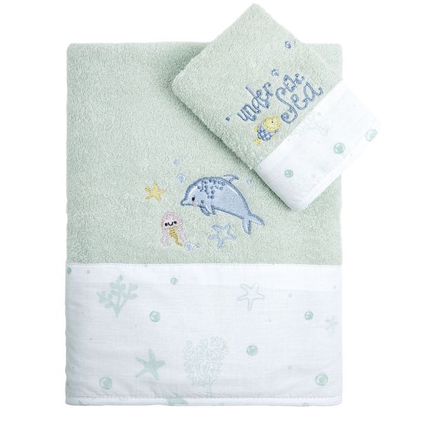 Βρεφικές Πετσέτες (Σετ 2τμχ) NIMA Sea Love 34989 70x140