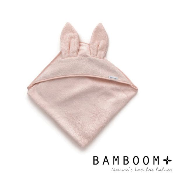 Μπουρνούζι - κάπα XL από ύφασμα μπαμπoύ BAMBOOM 100x100 Pink
