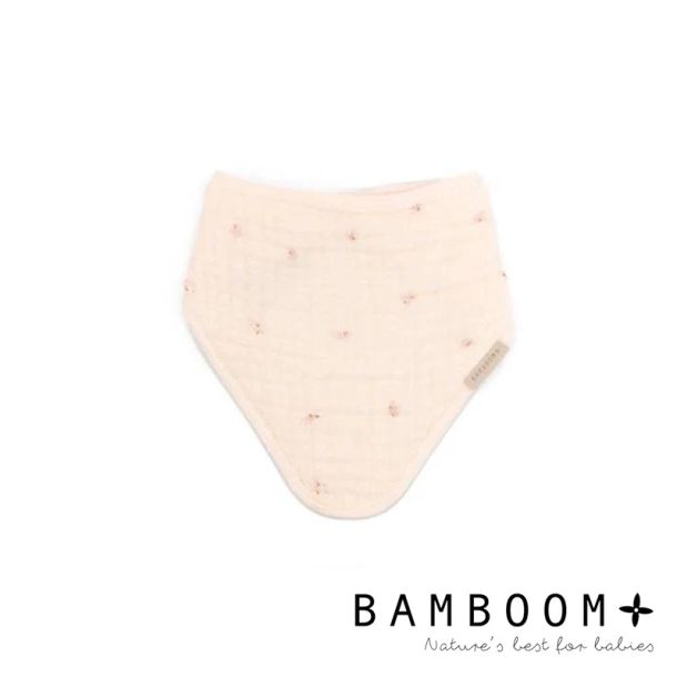 Σαλιάρα - μπαντάνα μουσελίνα BAMBOOM Olives Pink 778-414