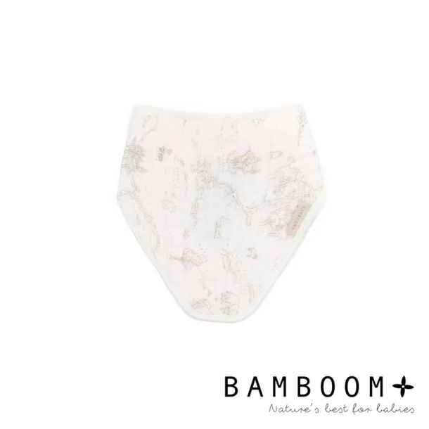 Σαλιάρα - μπαντάνα μουσελίνα BAMBOOM Boomys World Oyster Grey 778-119