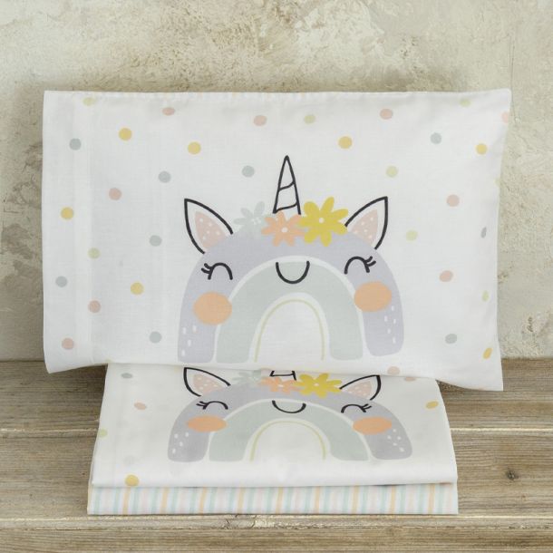 Σετ σεντόνια κούνιας 120x170 ΝΙΜΑ Baby Rainbow 32968