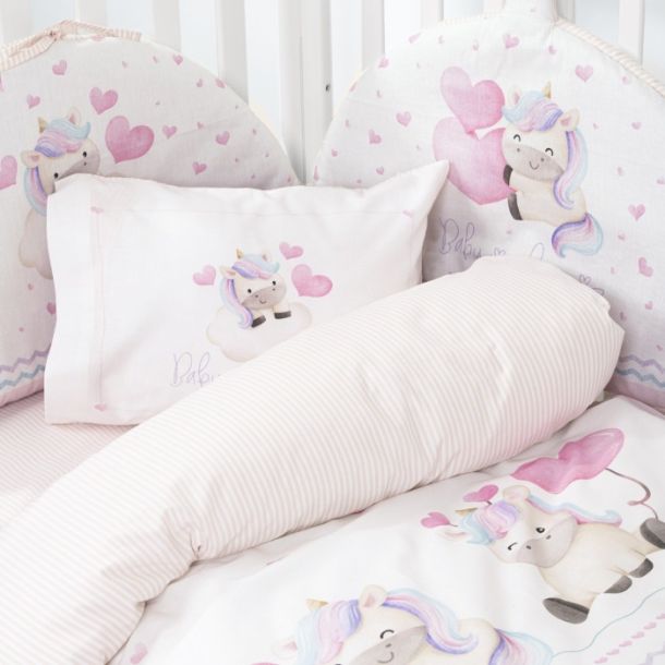 Σετ Παπλωματοθήκη κούνιας 110x145 NIMA Luni Uni 35584