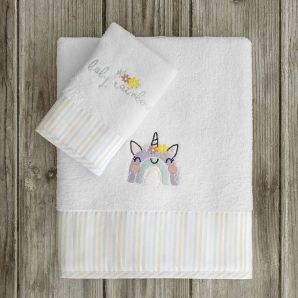 Βρεφικές Πετσέτες (Σετ 2τμχ) NIMA Baby Rainbow 32591 70x140