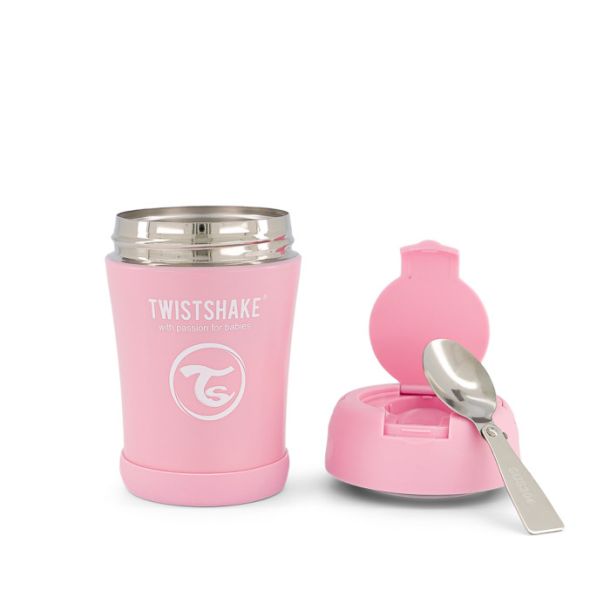 Ισοθερμικό Δοχείο Φαγητού TWISTSHAKE  350ml Pastel Pink
