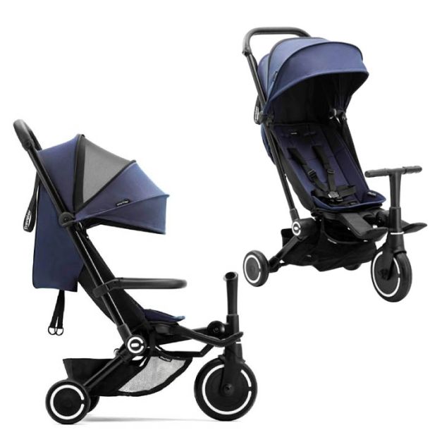 SMARTRIKE Traveler Καρότσι + Τρίκυκλο 2σε1 Midnight Blue