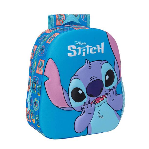 Τσάντα πλάτης 27x10x33 SAFTA 3D Stitch 622454890