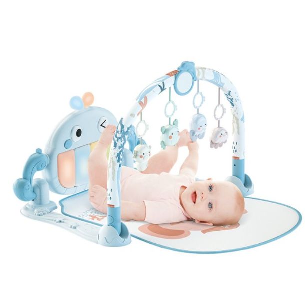 Γυμναστήριο Piano BEBESTARS WHALE BLUE 100-203