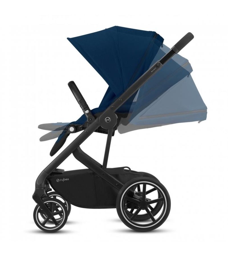 CYBEX  Πολυκαρότσι 3in1 Balios S Lux Black Frame With Cot S & <b>ΔΩΡΟ</b> Aton B2 I-Size Deep Black