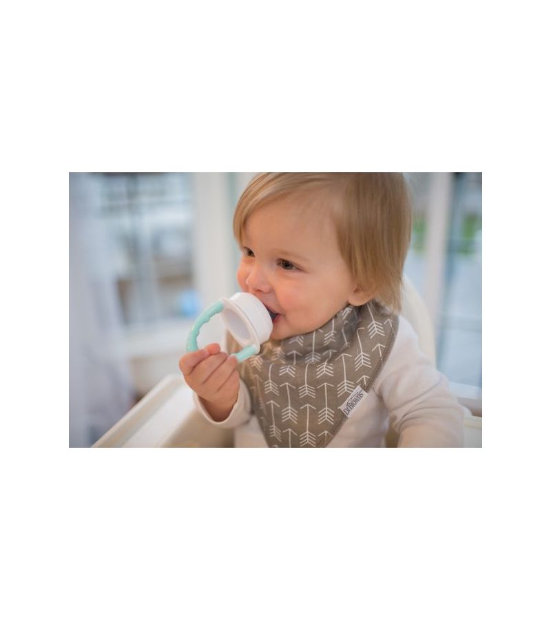 Τροφοδότης σιλικόνης DR BROWN\'S Fresh Firsts, χρώμα γκρι