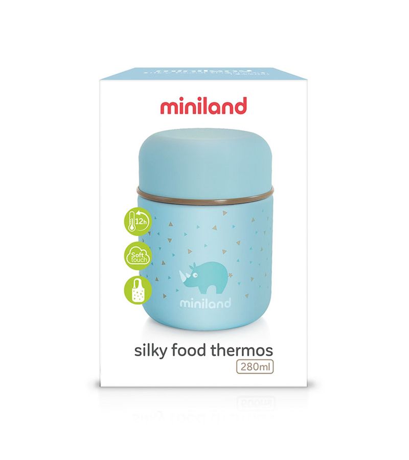 Θερμός φαγητού MINILAND Silky Food Thermos Mini Azure 280ml