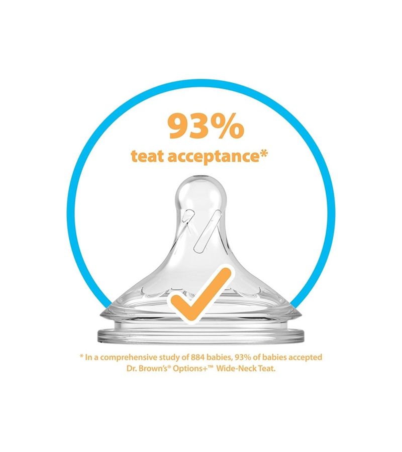 Μπιμπερό γυάλινο με φαρδύ λαιμό DR BROWN\'S Natural Flow Options 150ml 2 τεμ WB52700