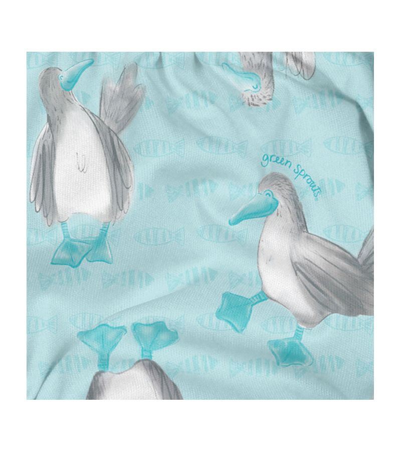 Μαγιό - πάνα GREEN SPROUTS Eco Snap Swim Diaper Light Aqua Blue-Footed Boobies GS-701058-6038