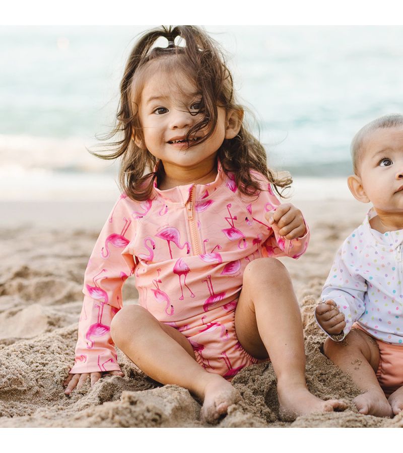 Μαγιό - πάνα GREEN SPROUTS Eco Snap Swim Diaper Coral Flamingos GS-701058-325