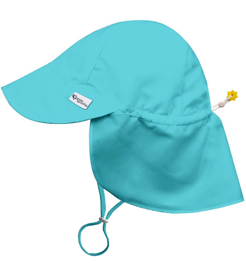 Καπέλο GREEN SPROUTS ECO Flap Hat Sun Protection Aqua GS-747138-612