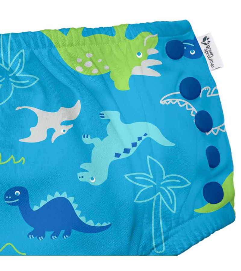Μαγιό - πάνα GREEN SPROUTS Eco Snap Swim Diaper Aqua Dinosaurs GS-701058-691