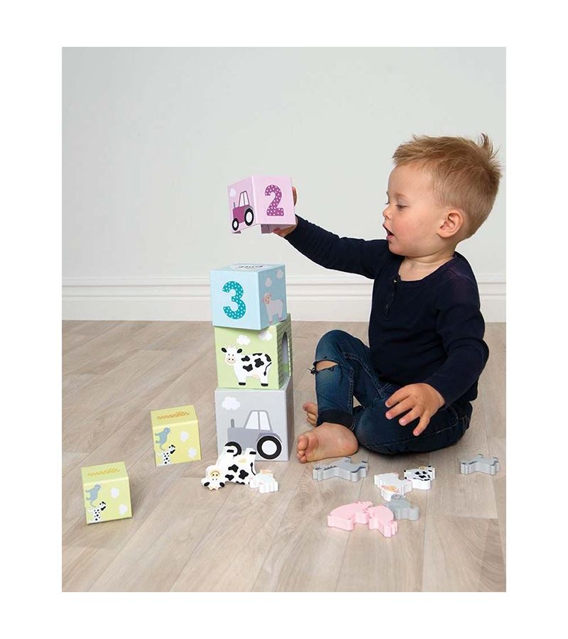 Jabadabado Στοιβαζόμενοι κύβοι Zωάκια από 2 ετών + JB-C2504