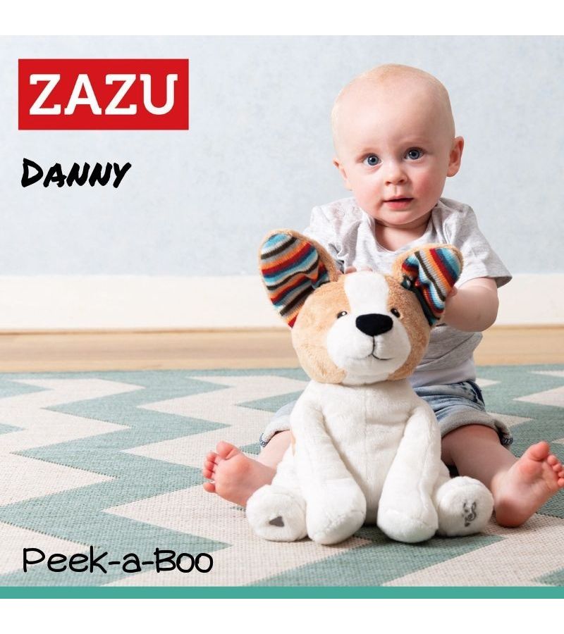 Danny μουσικό σκυλάκι με κουνιστά αυτάκια & peek a boo ZAZU