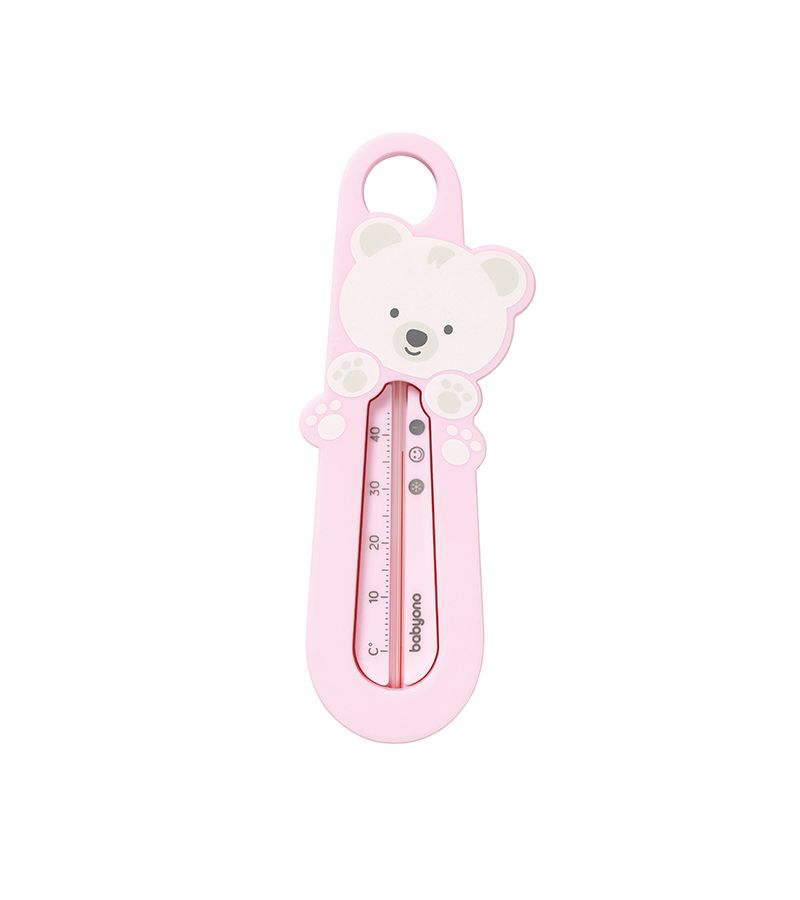 Θερμόμετρο μπάνιου BabyOno Bear, χρώμα ροζ