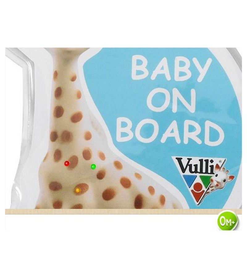 Σήμα με φωτάκια VULLI Sophie La Girafe Flash Baby On Board Αγγλικά