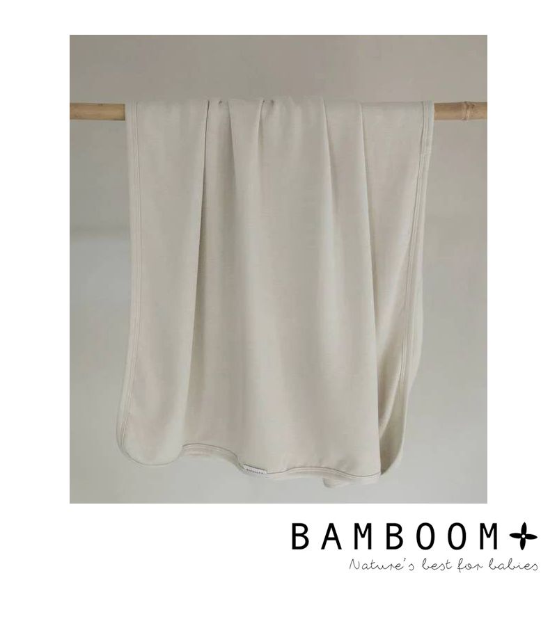 Κουβέρτα Clinica από μπαμπού BAMBOOM Neonato 75x100cm Light Khaki 2140527