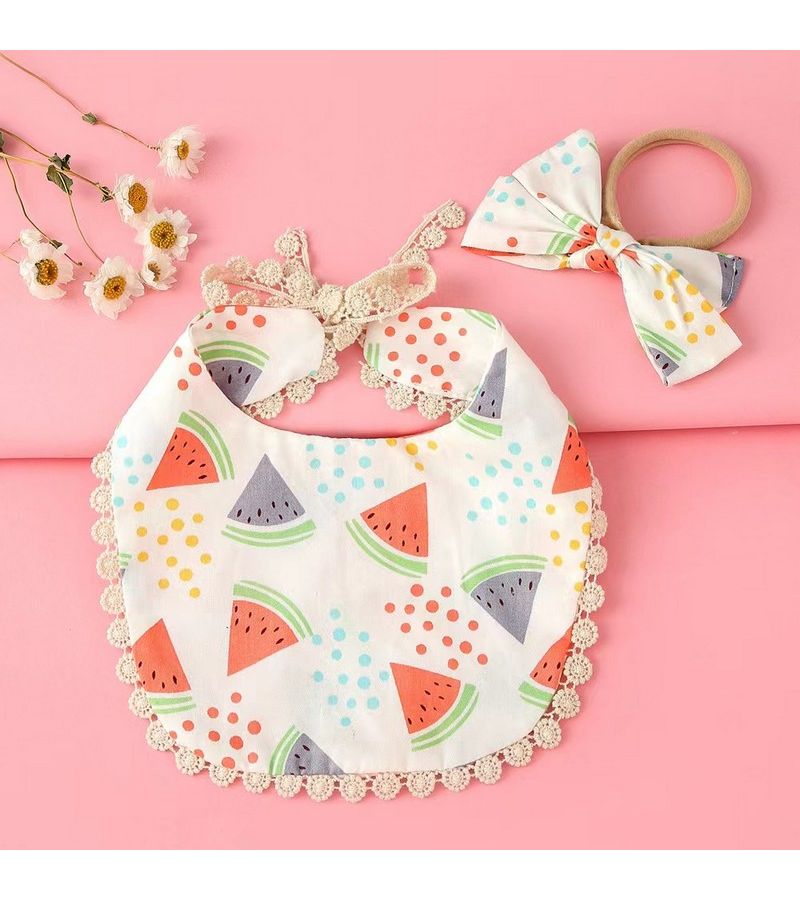 Σαλιάρα βαμβακερή με κορδέλα MORVEN 20x14 ΚΑΡΠΟΥΖΙ 22016 ΣΑ0007