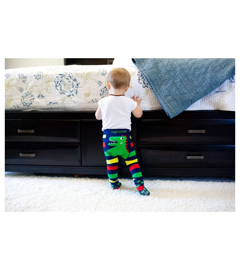 ZOOCCHINI Crawler Pants & Socks Set – Devin the Dinosaur