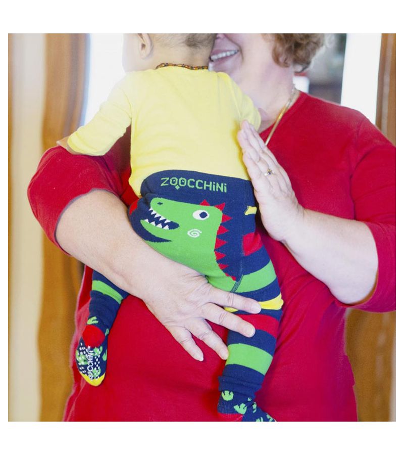 ZOOCCHINI Crawler Pants & Socks Set – Devin the Dinosaur