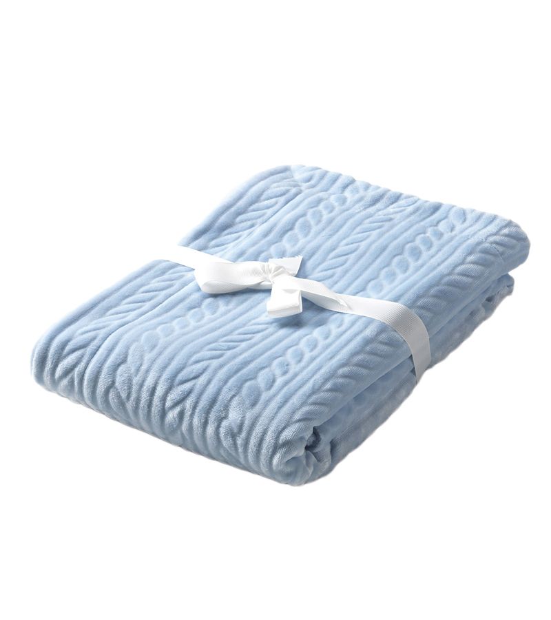 Κουβέρτα κούνιας MORVEN Mimos G84 Βελουτέ, χρώμα μπλε 110x140