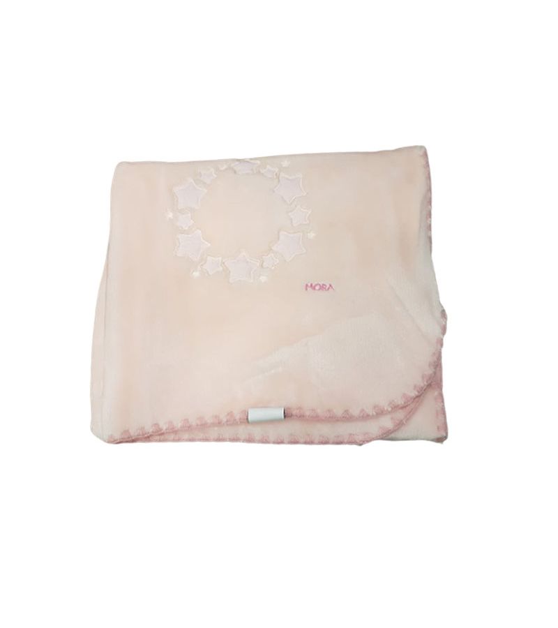 Κουβέρτα αγκαλιάς βελουτέ MORVEN Baby Luz Pink D48 80x110