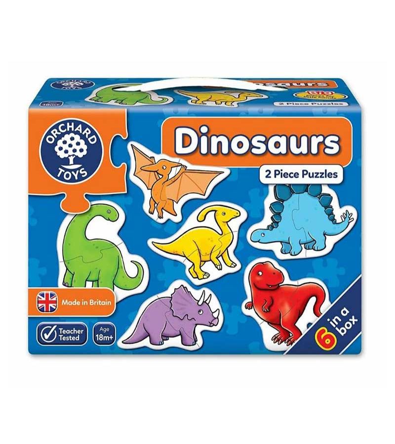 Orchard Toys Dinosaures 2 Piece Puzzles Ηλικίες 18+ μηνών