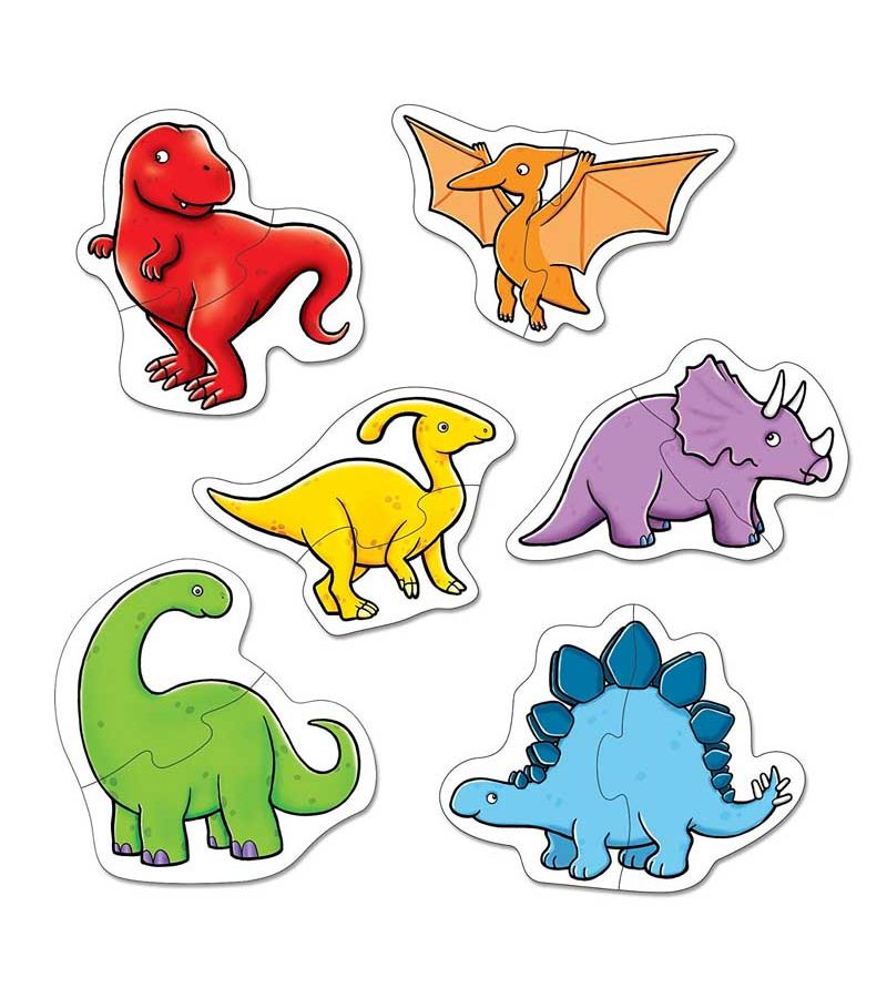 Orchard Toys Dinosaures 2 Piece Puzzles Ηλικίες 18+ μηνών