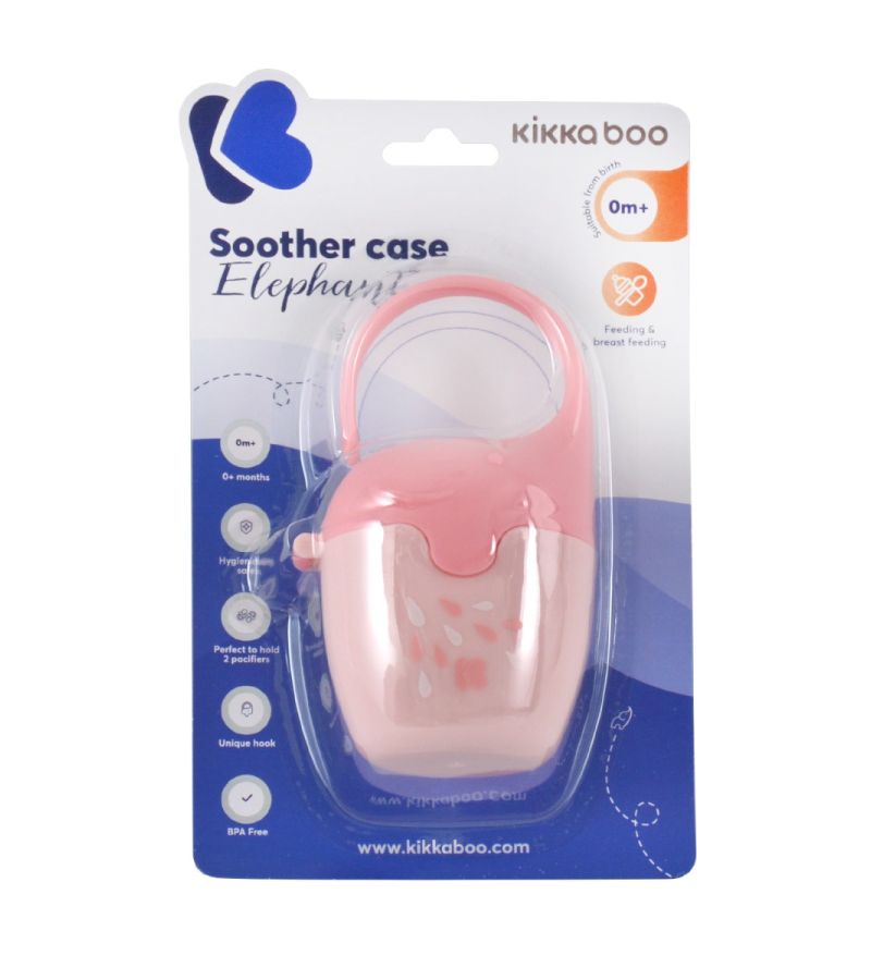 Θήκη για πιπίλα KIKKABOO Elephant Pink 31302020131