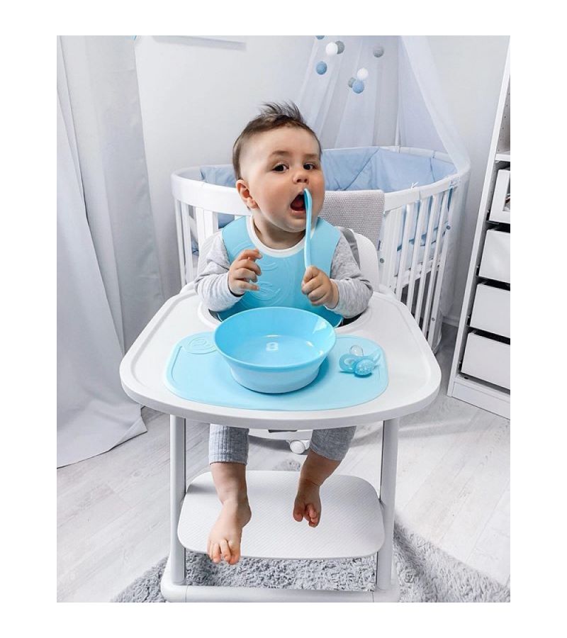 Μπωλ Φαγητού με καπάκι και αντιολισθητικό πάτο 6+ Μηνών TWISTSHAKE Pastel Bue 32-08-78150