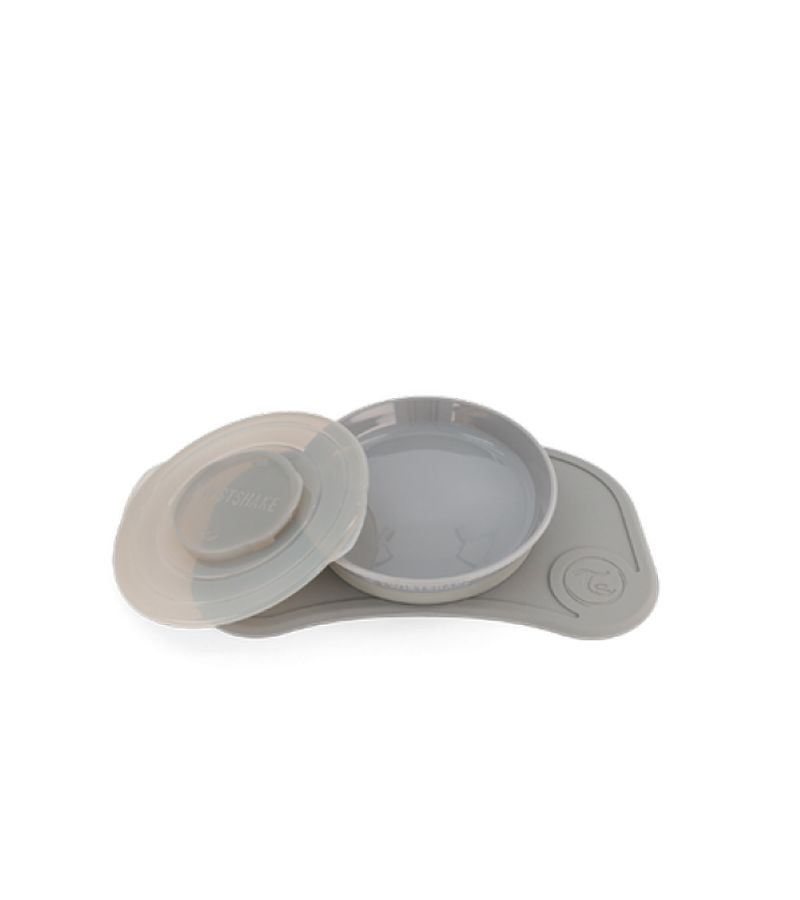 Σουπλά Click-Mat Mini Με Αποσπώμενο Πιάτο TWISTSHAKE Pastel Grey 32-08-78442
