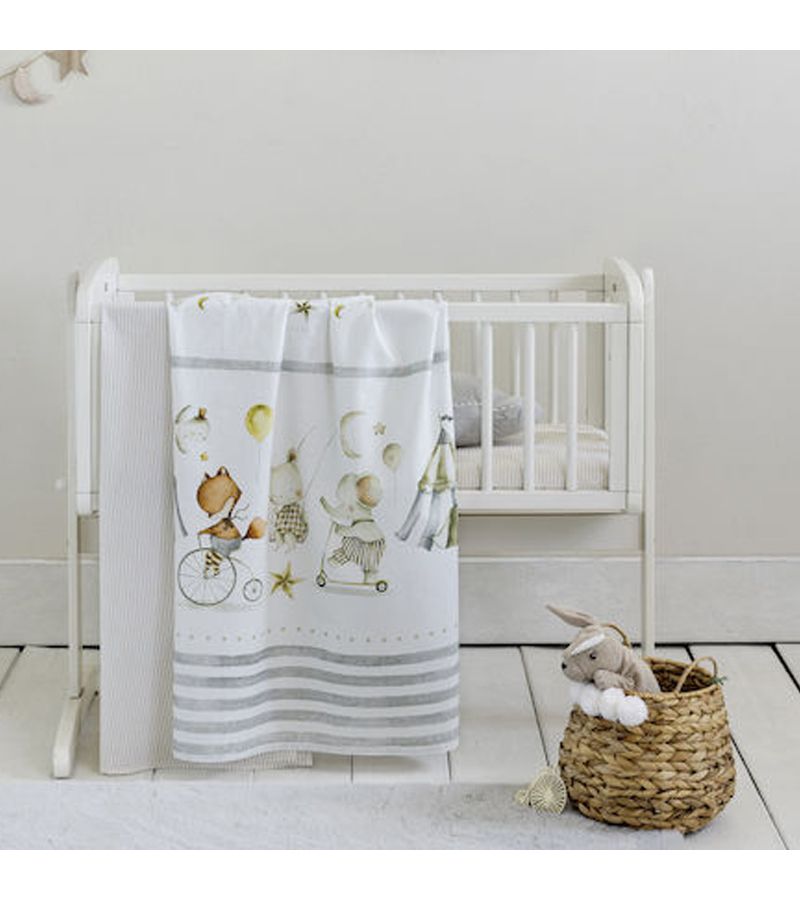 Σετ σεντόνια λίκνου NIMA Baby Circus 70Χ110cm 34351