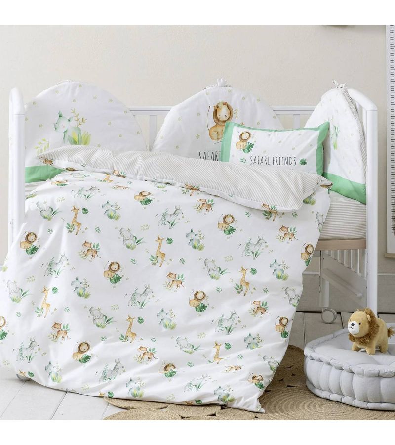 Κουβερλί κούνιας NIMA Safari Friends 100x140 34849