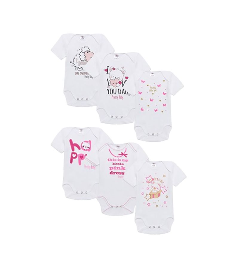 Κοντομάνικο εσώρουχο PRETTY BABY Pink Dress 34849 1τμχ