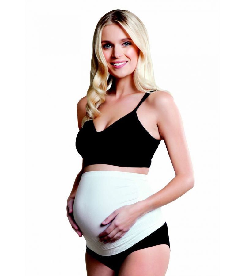Zώνη στήριξης CARRIWELL Seamless Maternity Support Band, χρώμα λευκό
